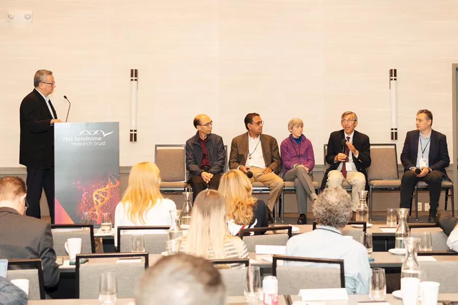 Seng Cheng (moderator), Guoping Feng, Sukumar Nagendran, Liz Berry-Kravis, Peter Marks, Stuart Cobb